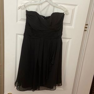 Black strapless dress.  Size 10. David’s Bridal. Worn once